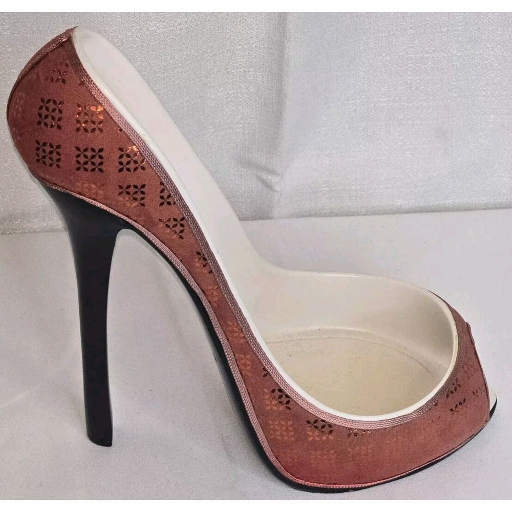 Wild Eye Wine Caddy Bottle Holder Ruby Red Glitter Stilleto High‎ Heel Shoe